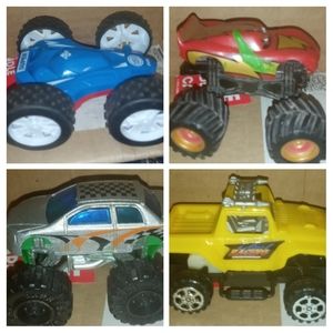 Four Toy Trucks